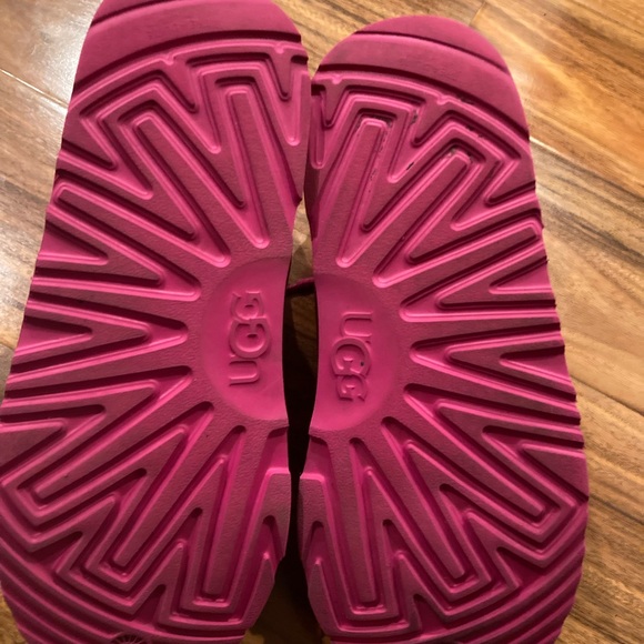 UGG Women's Neumel 1094269 Pink Suede Lace Up Ankle Winter Boot Size 6 - Picture 4 of 7